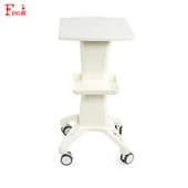 Chariot à roulettes pour machine de beauté et mobilier de salon blanc